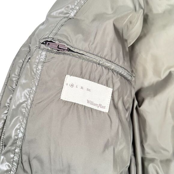 William Rast Puffer Down Mens Jacket Olive Green Size Medium Vintage Y2K - Picture 7 of 9
